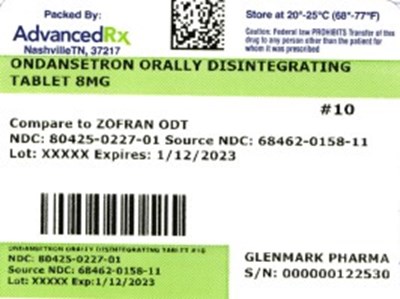 Ondansetron ODT 80425-0227-01.jpg label 1 - Ondansetron ODT 80425 0227 01